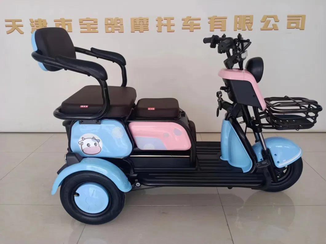 Electric Tricycle Small Rickshaw Passenger Tricycle 3 Seats