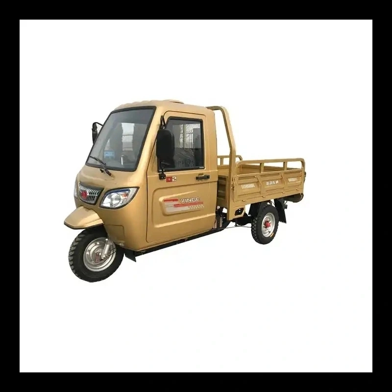 Factory Price Farm Cargo Transportation 250cc Motor Gasoline 12V Motorized 3 Wheel Tipper Truck Mini Truck Adult Tricycle