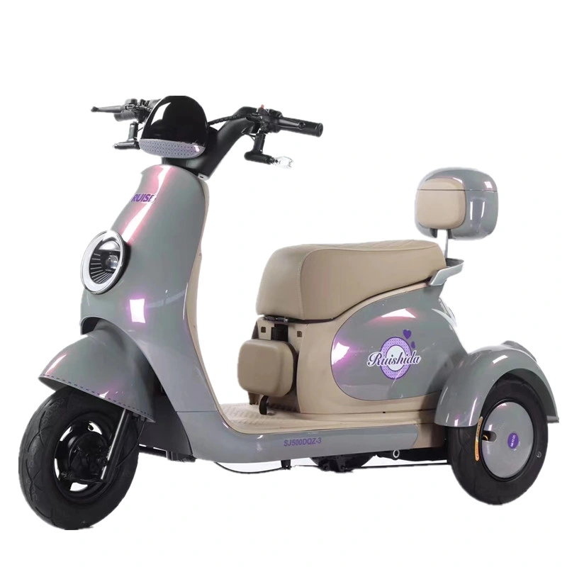 Mini Electric Motorbike 650W Three Wheels Passager Electric Tricycle for Sale