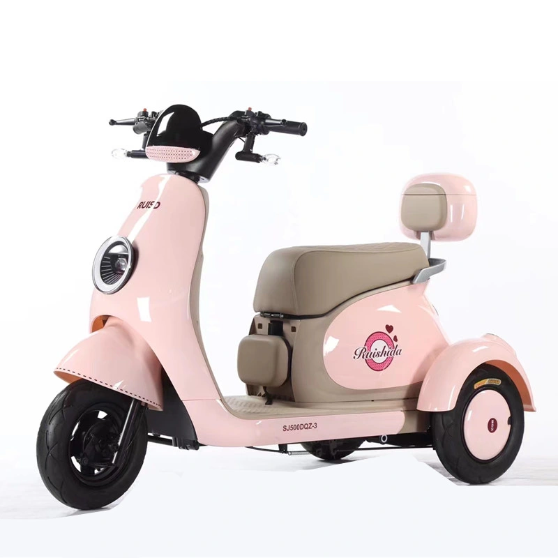 Mini Electric Motorbike 650W Three Wheels Passager Electric Tricycle for Sale