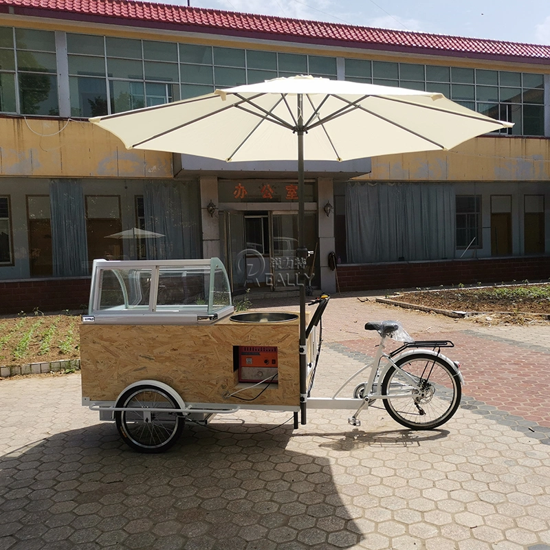 Commercial Europe Standard Europe Standard Mobile Food Kiosk Ice Cream Cargo Bike Adult Tricycle for Sale