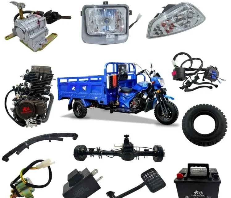 China Hot Sale 3 Wheel Motorcycles Water Cooled Motor Motorized Tricycles for Adult Gasoline Motor Tricycles