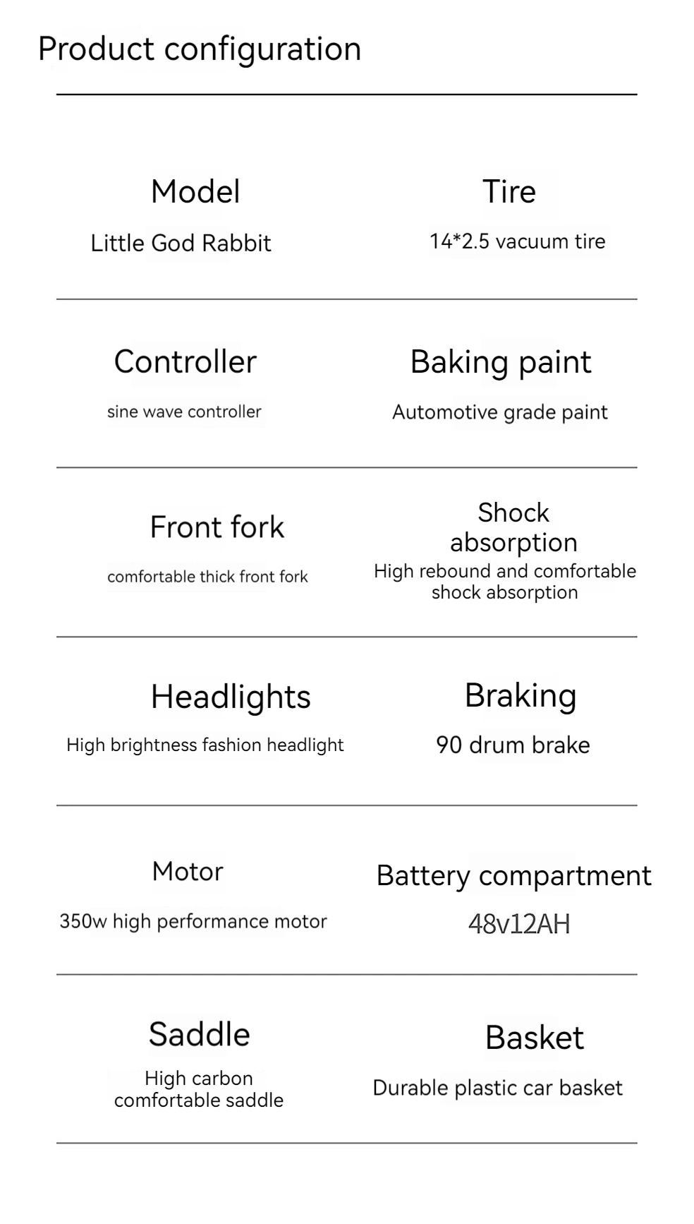 Adult Two Wheeled Electric Bicycle 48V20A Battery Car with Pedals Manufacturer Direct Sales Low Price High Quality