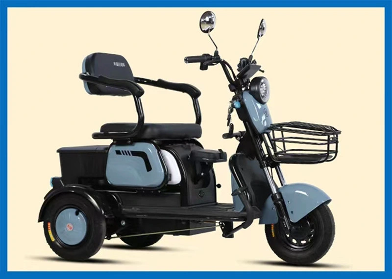 Recreational Electric Mobility Tricycle 60V 650W Electric Passenger Tricycle for Adults