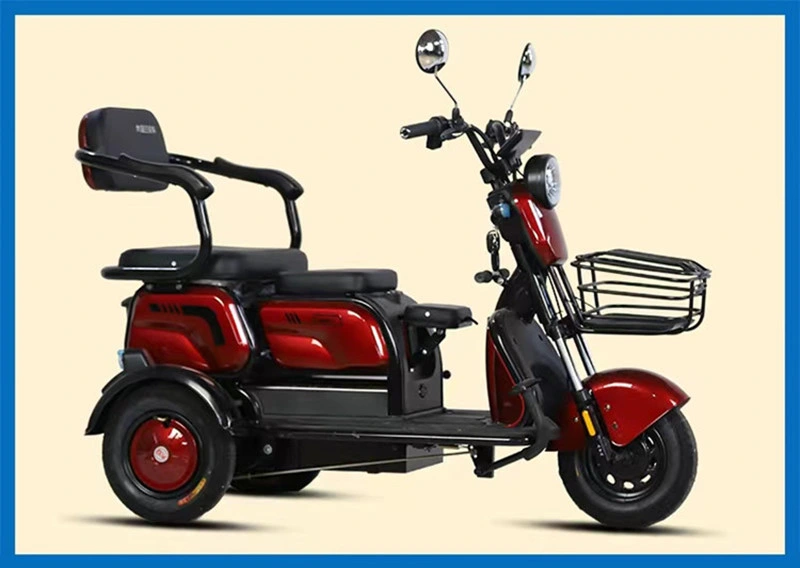 Recreational Electric Mobility Tricycle 60V 650W Electric Passenger Tricycle for Adults