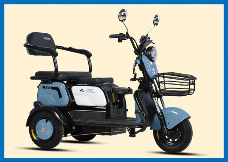 Recreational Electric Mobility Tricycle 60V 650W Electric Passenger Tricycle for Adults