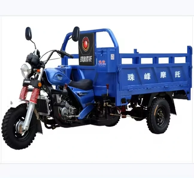 100-150cc Motorized Tricycle with Cabin Water Cooler Three Wheel Covered Gas Motorcycle Cargo Tricycle for Sale