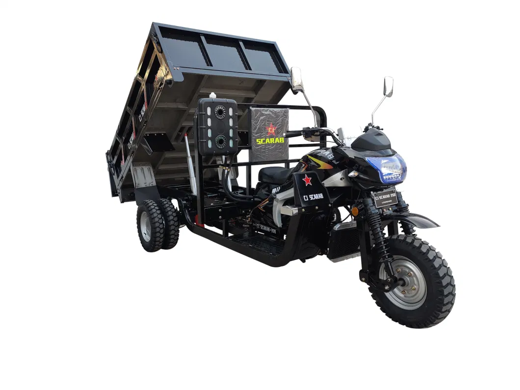 EEC/ECE/CE Certification/350cc Water-Cooled Engine/Heavy-Duty Dump Tricycle/Agricultural Tricycle/Three-Wheel Cargo Motorcycle