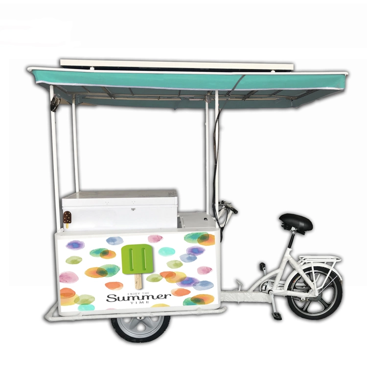 Ice Cream Bike with Solar System 208L Freezer