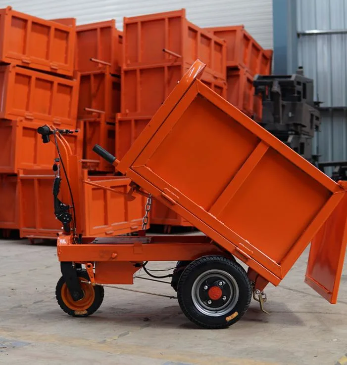 Electric Mini Dumper Cart Construction Cargo Tricycle Tipping Wheelbarrow