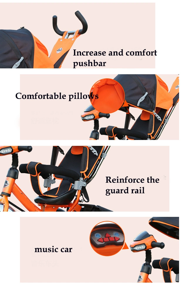 Safety Simple Children Baby Seats Stroller Umbrella Triciclo Smart Trike Kids Child Tricycle for Sale