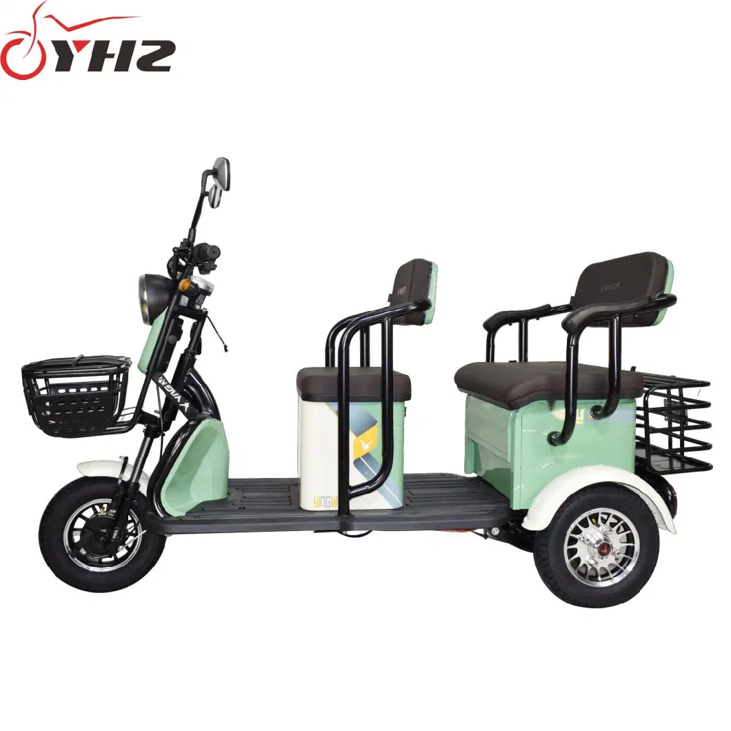 Open Body 600W Two Seat Electric Tricycle 3-Wheel Mobility Scooter Wholesale Price