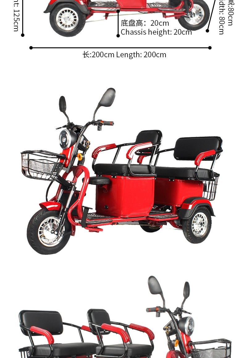 3 Wheel Adults Electric Tricycles Adultos Three Wheel Triciclo Electrico Trike