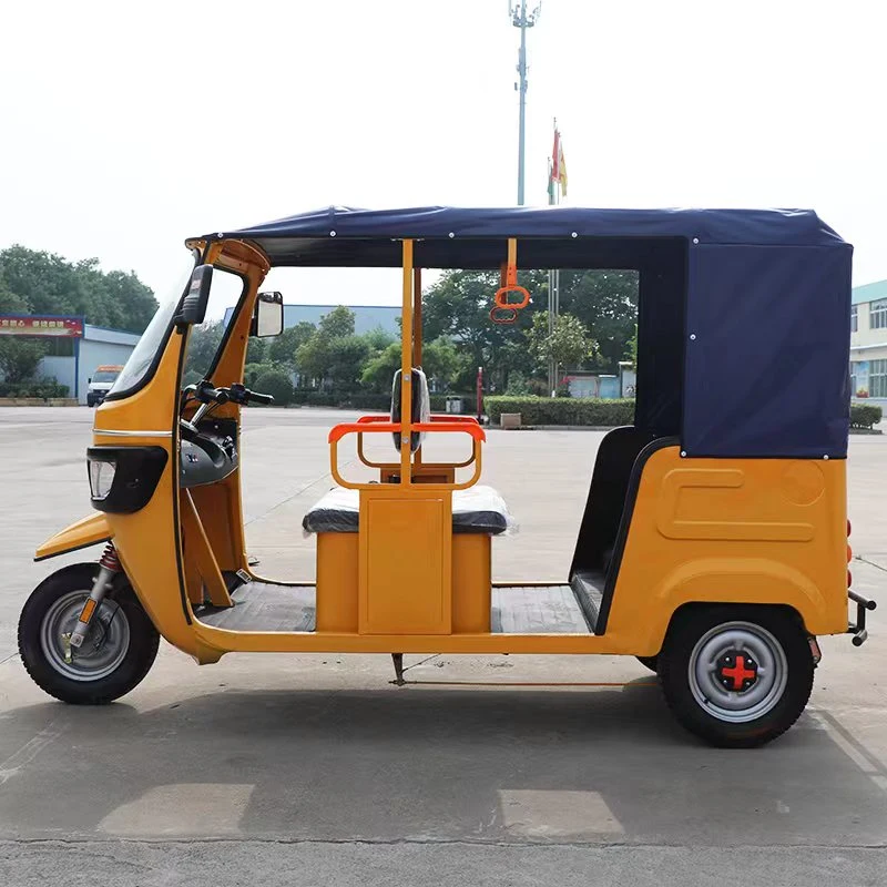 Meidi 3-Wheel Tricycle Taxi Use Mobility Rickshaw Bajaj Passenger Tuktuk 100km Long Range Electric Tuk