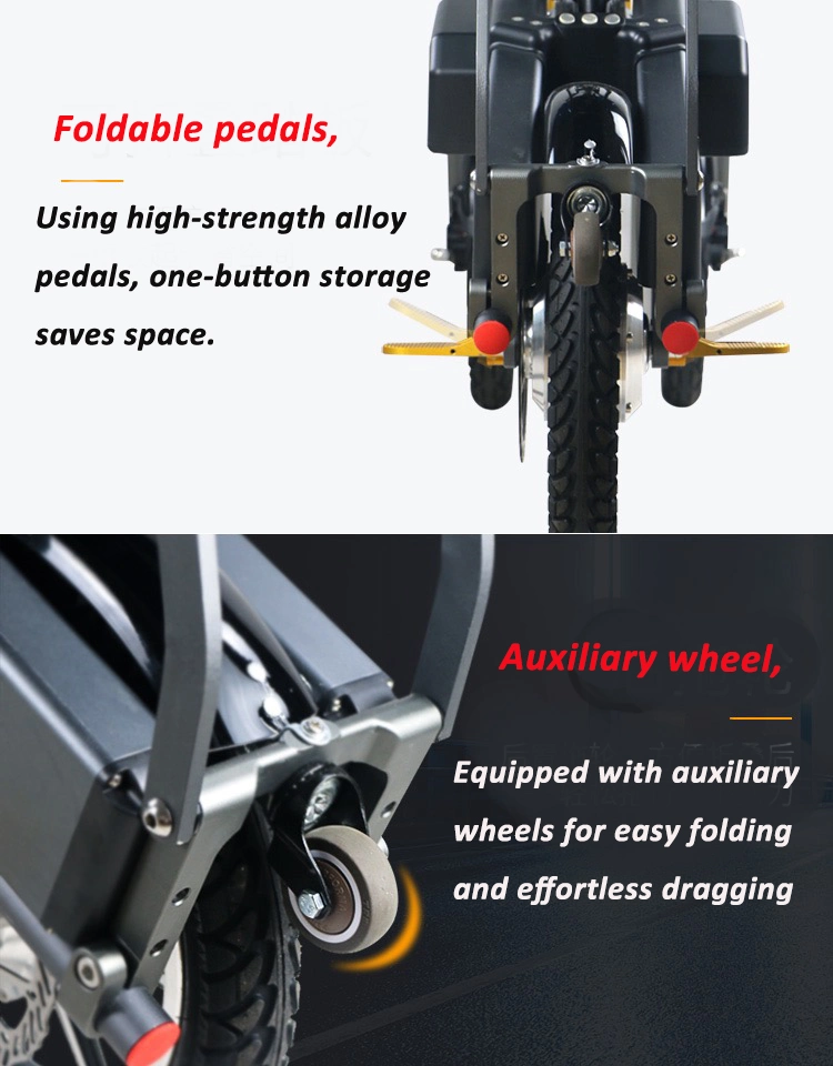 Dokma 14inch 30km/H Fat Tire Folding Fast Portable 3 Wheel Sports E Bike Electric Bws Bicycle for Adults Kids