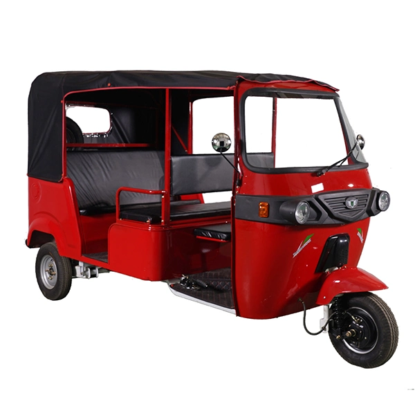 Electric Auto Rickshaw Battery Powered Three Wheeler Adult Tricycle for Cargo Transportation or Garbage Collection From Manufacturing Plant