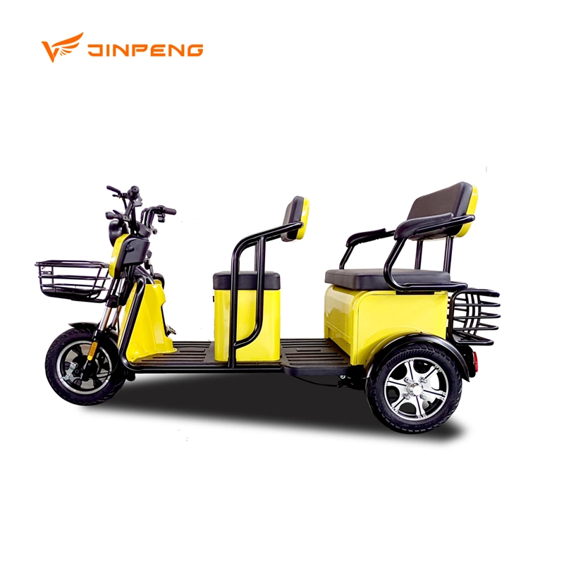 Jinpeng Electric Passenger Tricycle Cargo Trike with Three Seats New Three Wheel Adult Car Fashionable Leisure Electric Tricycles