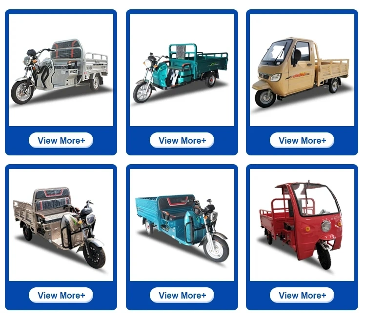 Factory Price Farm Cargo Transportation 1500W Motorcycle Three Wheel 72V Motorized Tricycle Truck Mini Truck Adult Tricycle