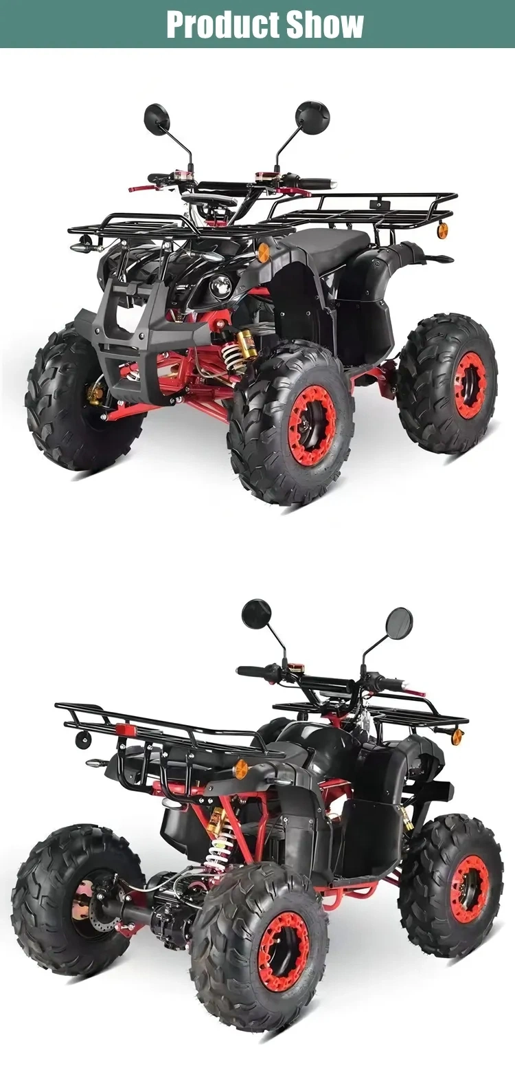 Vehicle Wholesale 4X4 Four-Wheeled Axle Drive Adult Electric Quad Bike Adults High Performance Hill Climb Electric Atvs