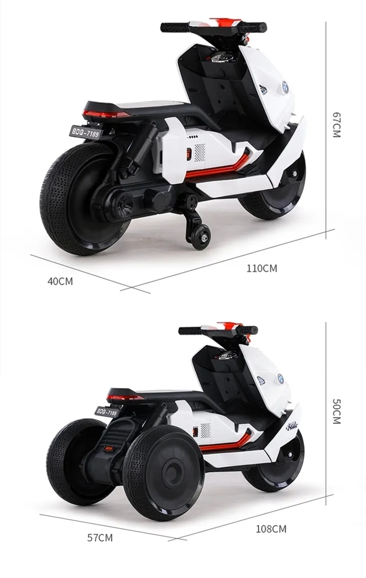 Hot Selling High Quality Children Battery Operated Trike Cycle Kids Electric Motorcycle for 3-10 Years Baby Riding