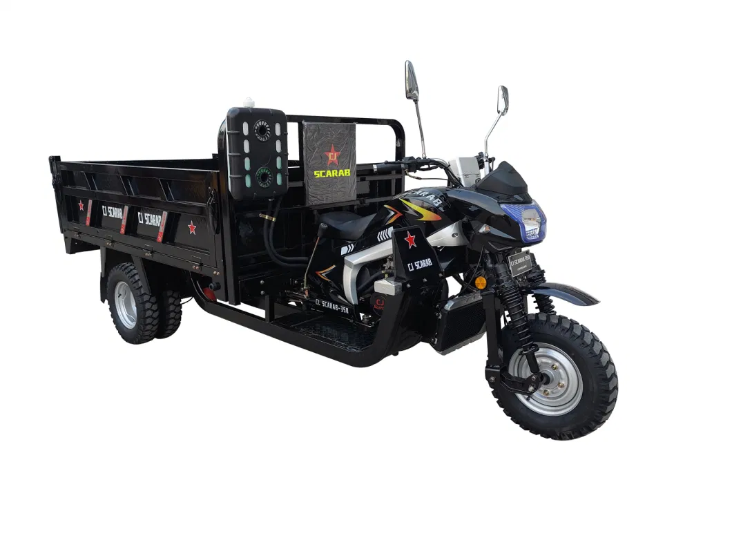 EEC/ECE/CE Certification/350cc Water-Cooled Engine/Heavy-Duty Dump Tricycle/Agricultural Tricycle/Three-Wheel Cargo Motorcycle