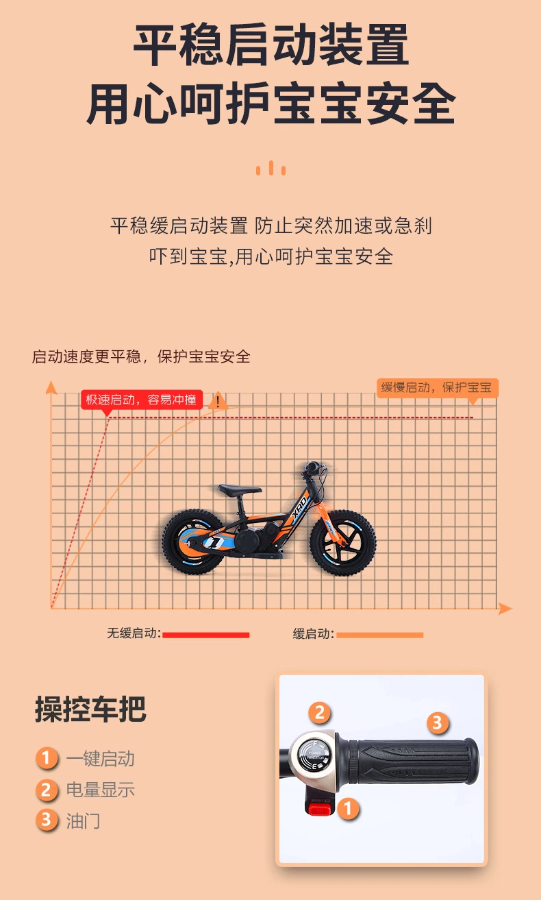 Children&prime;s Electric Bicycle Two-Wheeled Electric Bike / Scooter with Good Quality