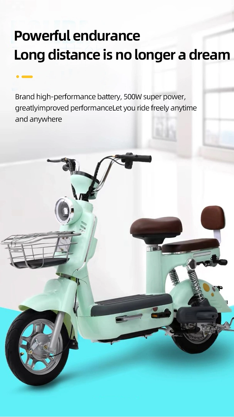 Factory Wholesale Electric Bicycle 350W 48V Adult Electric City Bike Lead-Acid Battery Two-Wheeled Electric Scooter