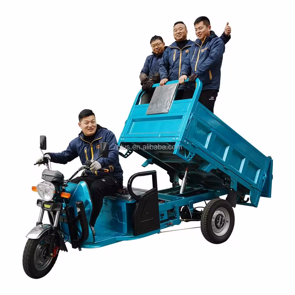 Electric Tricycles 3-Wheel Electric Cargo Bike with Automatic Lifting Hydraulic