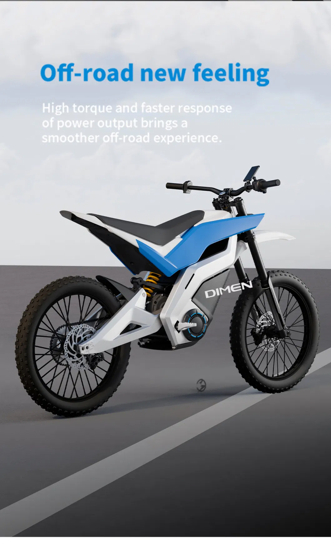 Dirt Bike Electric Motorcycle 3000W 72V Two-Wheeled Bike Wholesale