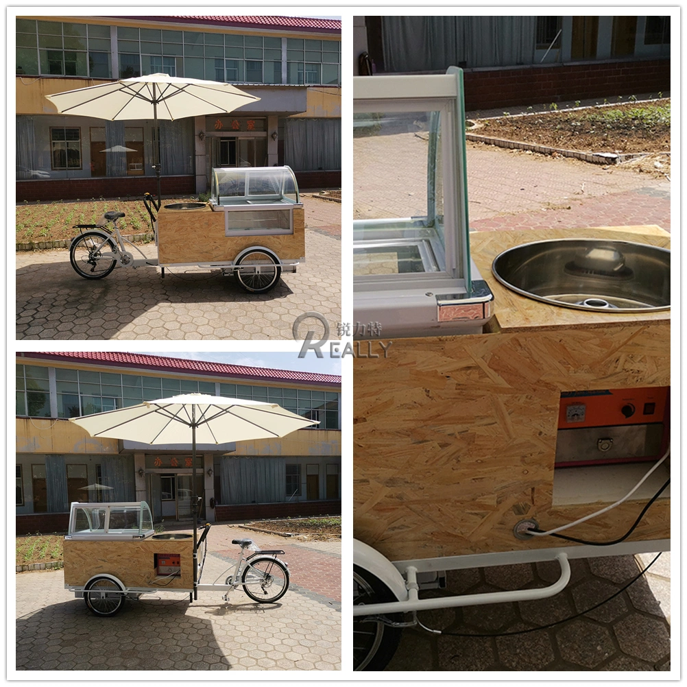 Commercial Europe Standard Europe Standard Mobile Food Kiosk Ice Cream Cargo Bike Adult Tricycle for Sale