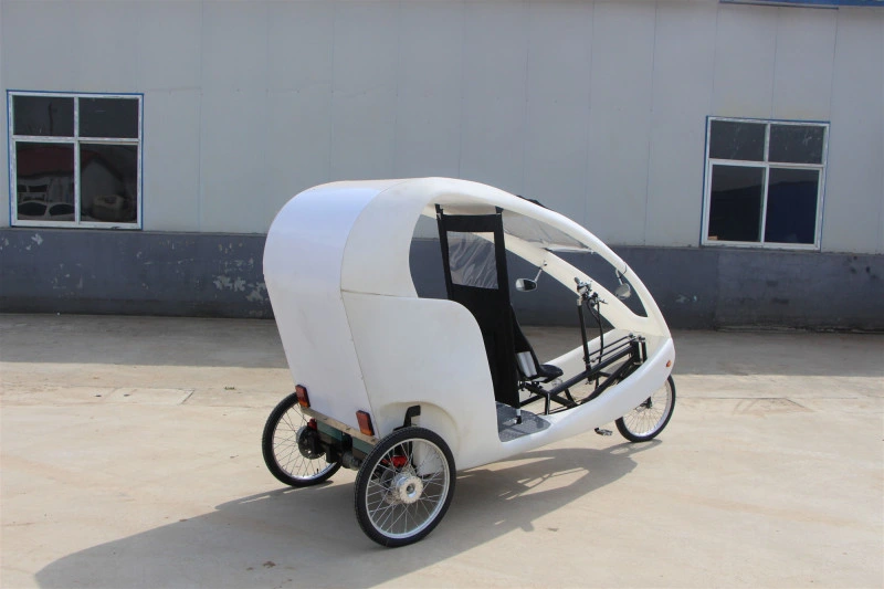 New Design Adult Electric Cargo Bike Tricycle Three Wheels Passenger Solar Car Outdoor Rickshaw Velo Taxi