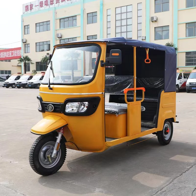 Meidi 3-Wheel Tricycle Taxi Use Mobility Rickshaw Bajaj Passenger Tuktuk 100km Long Range Electric Tuk