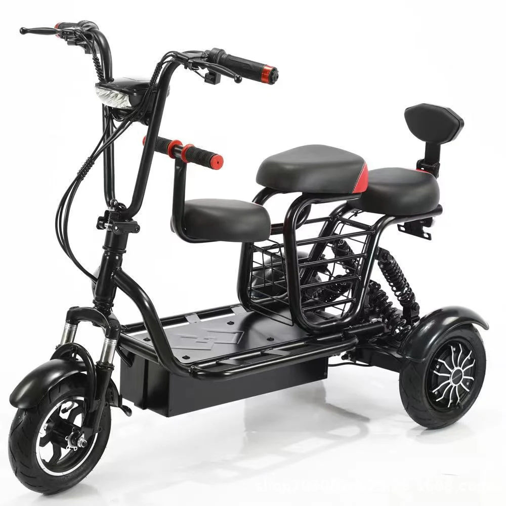 Electric Motorbike Bicycle Three Wheels Adjustable Speed Adult Electric Tricycle