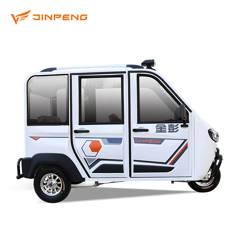 Jinpeng Brand Cx EEC Certificate Electric Closed Tricycle for Passenger Taxi Use 800W 1000W 3 Seats