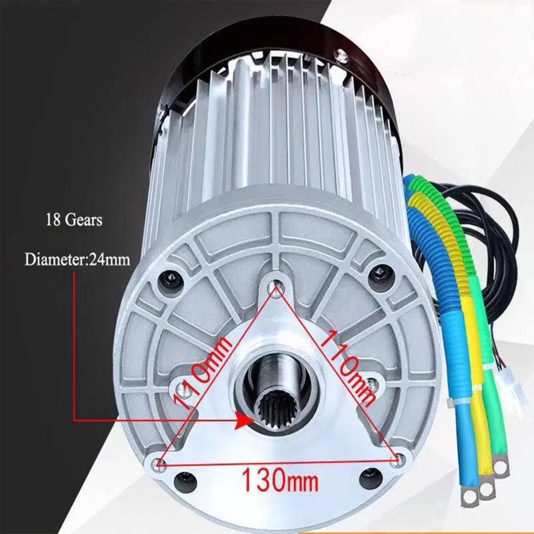 Electric Tricycle Battery Car Scooter High Power 48V 60V 72V DC Brushless Motor