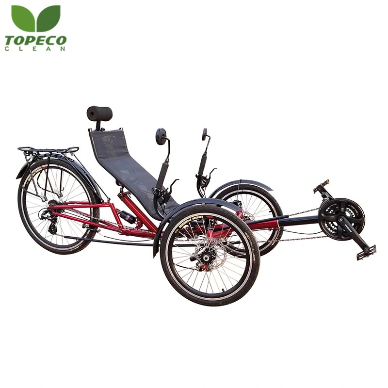 Adult Foldable Tricycle Three Wheel Suspension Recumbent Trike