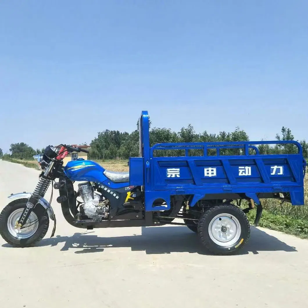 China Hot Sale 3 Wheel Motorcycles Water Cooled Motor Motorized Tricycles for Adult Gasoline Motor Tricycles