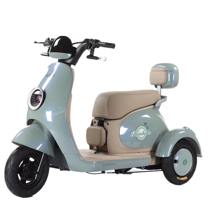 Mini Electric Motorbike 650W Three Wheels Passager Electric Tricycle for Sale