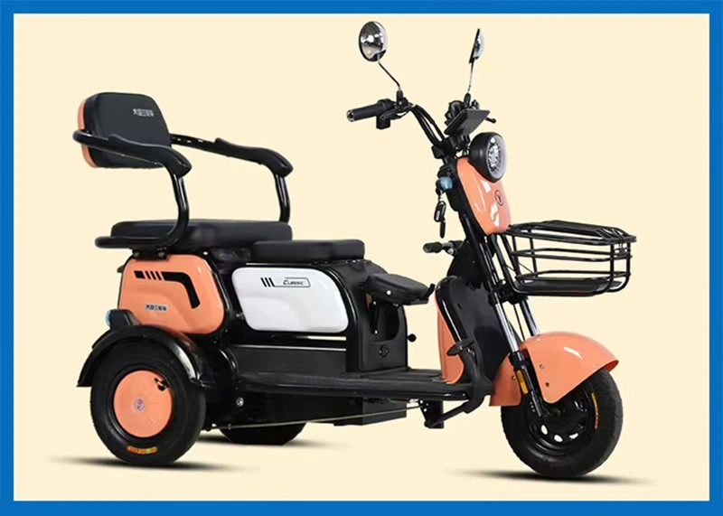 Recreational Electric Mobility Tricycle 60V 650W Electric Passenger Tricycle for Adults