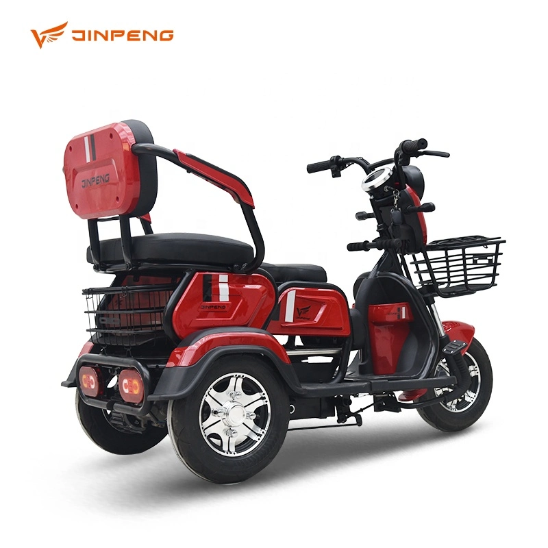 Jinpeng Wholesale Passenger Trike Small Leisure Electric Tricycle for Elderly Mobility Scooter with Foldable Seat