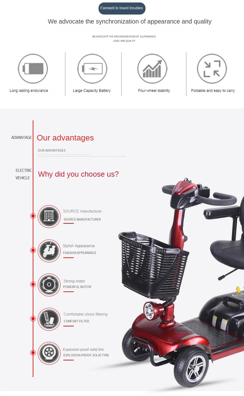 Elderly Mobility Electric Bike Factory Direct Sale