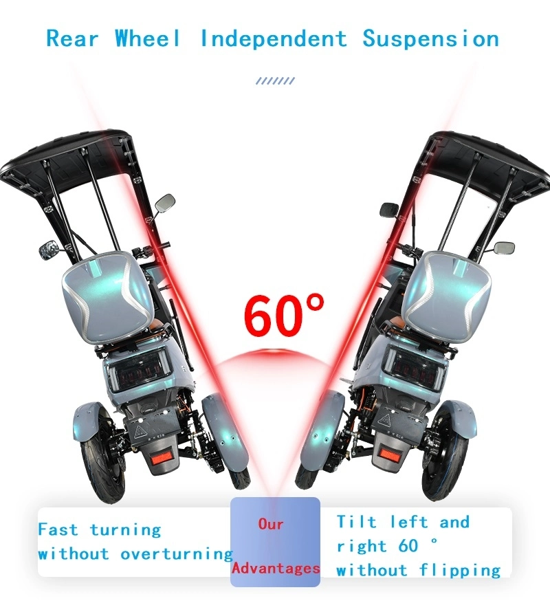 48V60V Cargo Tricycle Best-Selling Electric Tricycle Adults with Lead-Acid Battery and Rechargeable