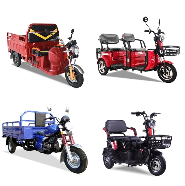 Electric Vehicle. Electric Passenger Tricycle, Electric Cargo Tricycle, Electric Motorcycle, Electric Mobility Scooter, Electric Tricycle Rickshaw