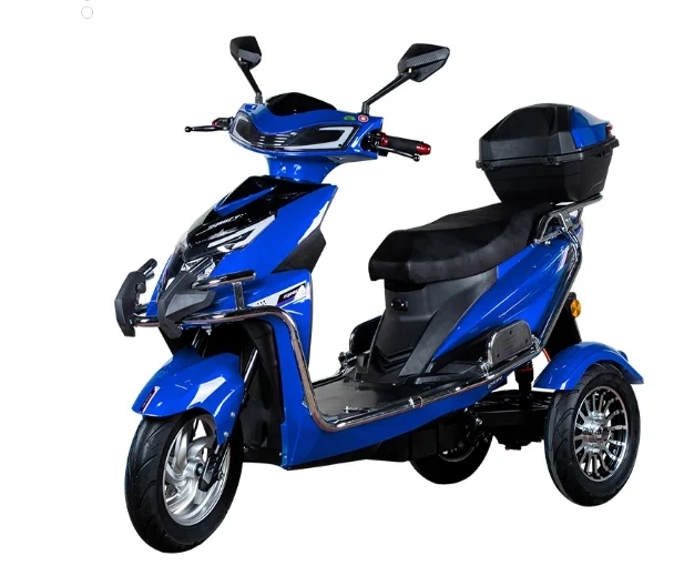 Adult Tricycle Three-Wheeler a High-Grade Electric Tricycle with Folding Passenger and Freight Functions Scooter Motorcy