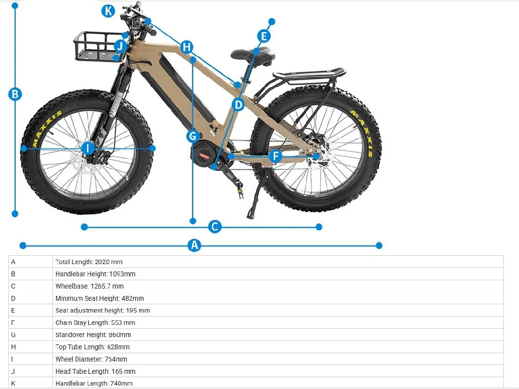 Removable 15ah Dual Lithium Battery 750W/1000W MID-Drive Motor 4 Pistons Hydraulic Disc-Brake Tektro Electric Moped City Bike