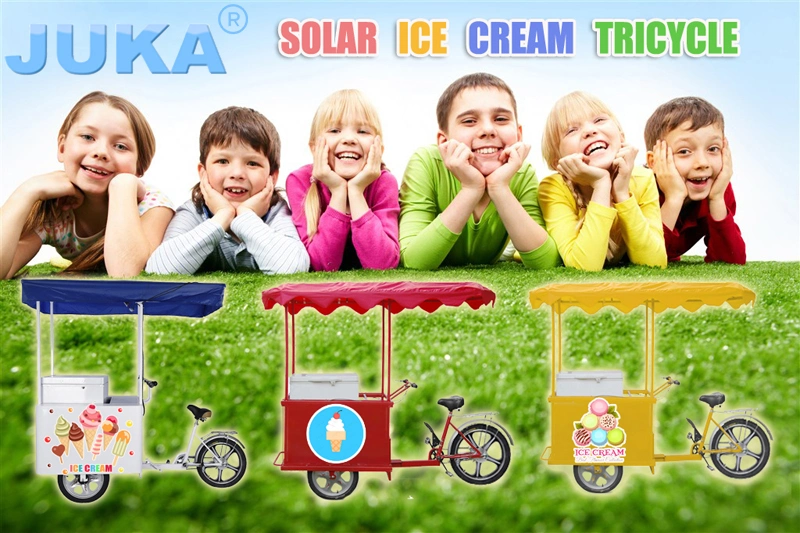 Ice Cream Bike with Solar System 208L Freezer