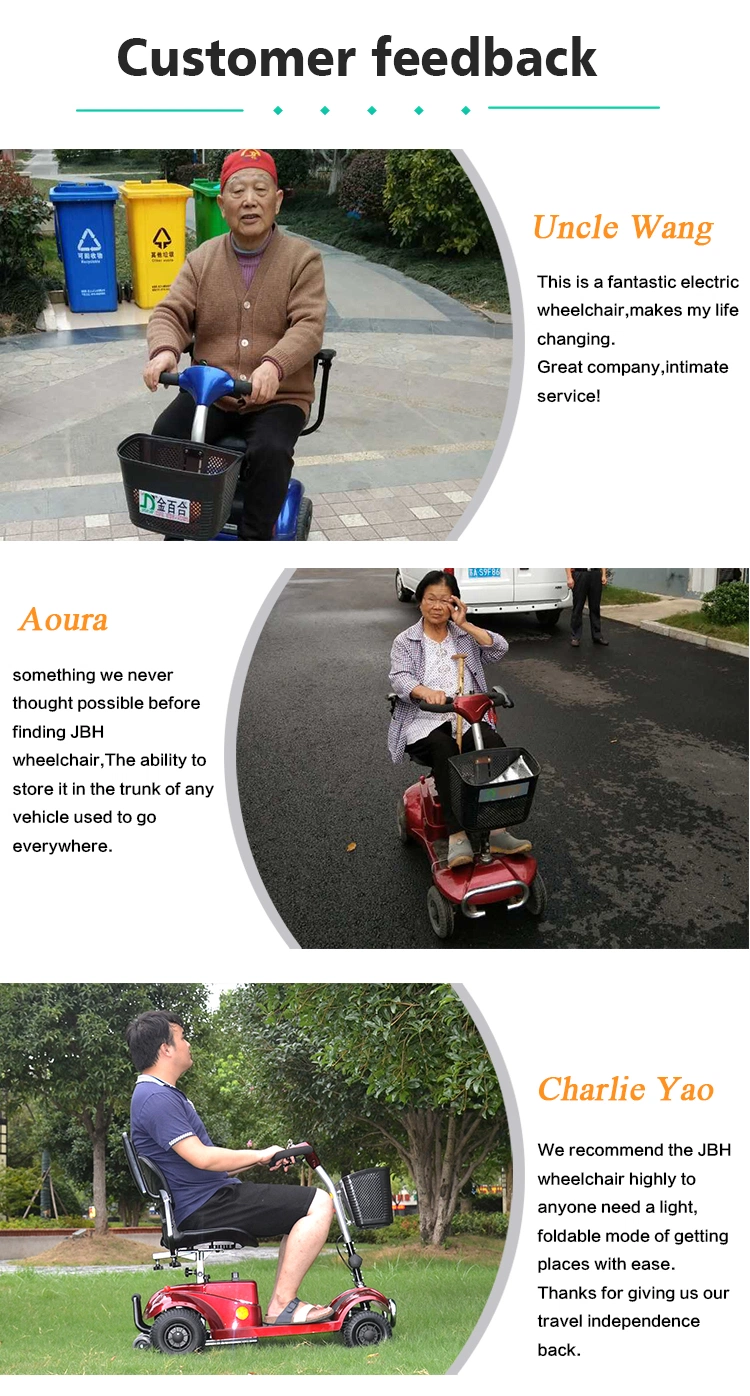 Light Automatic Folded Elder Electric Scooter Tricycle