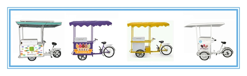 Ice Cream Bike with Solar System 208L Freezer