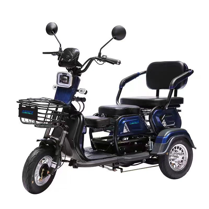 Cargo Electric for Motorcycle Two Person Folding Adults with Wagon Drift Handicap Passenger Kids Children Baby Trike 3 Tricycle