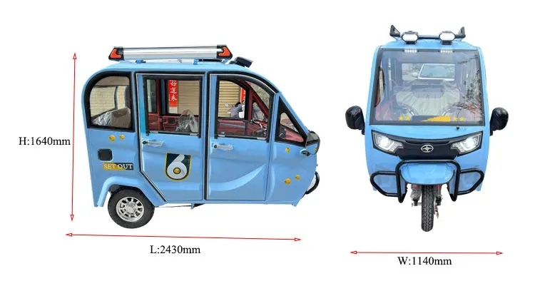 Good Quality Cargo Trike with Enclosed Carrier Electric Tricycle for Adult Use